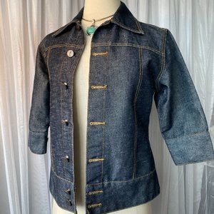 💋 4 FOR $50 / JUBILATE LIGHTWEIGHT DRK DENIM JEAN JACKET (S/M)